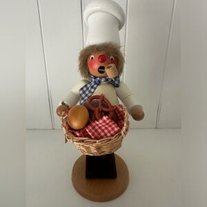 Christian Ulbricht German incense smoking man: 9.5”.  Baker/pretzel maker.